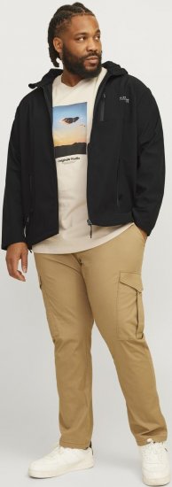 Jack & Jones JJTAYLOR Softshell Jacket Black - Якета - мъжки якета големи размери