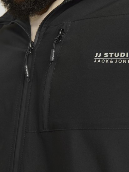Jack & Jones JJTAYLOR Softshell Jacket Black - Якета - мъжки якета големи размери