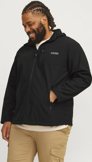 Jack & Jones JJTAYLOR Softshell Jacket Black - Якета - мъжки якета големи размери