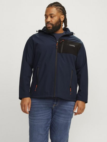 Jack & Jones JJTAYLOR Softshell Jacket Navy Blazer - Якета - мъжки якета големи размери