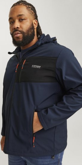 Jack & Jones JJTAYLOR Softshell Jacket Navy Blazer - Якета - мъжки якета големи размери