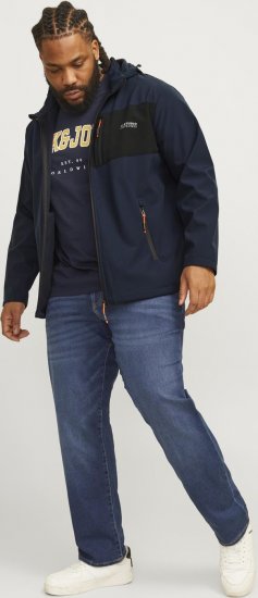 Jack & Jones JJTAYLOR Softshell Jacket Navy Blazer - Якета - мъжки якета големи размери