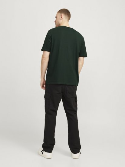 Jack & Jones XMAS Christmas Skull T-Shirt Dark Slate Grey - Тениски - мъжки тениски големи размери