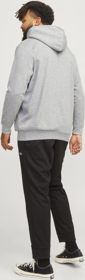 Jack & Jones JCOOUTDOOR Hoodie Light Grey - Суичъри & cуичъри с качулка - мъжки суичъри големи размери