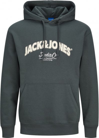 Jack & Jones JORBRONX Hoodie Dark Green - Суичъри & cуичъри с качулка - мъжки суичъри големи размери