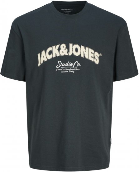 Jack & Jones JORBRONX T-Shirt Dark Green - Тениски - мъжки тениски големи размери