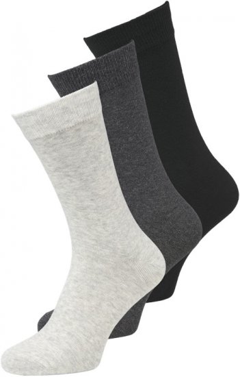 Jack & Jones RAFAEL Socks 3-Pack Grey - Бельо & Бански шорти - Мъжко бельо големи размери