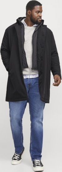 Jack & Jones REMY Windproof Water-resistant Softshell Jacket Black - Якета - мъжки якета големи размери
