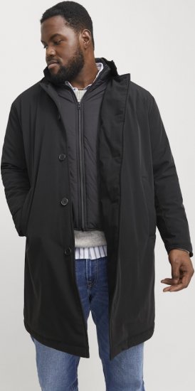 Jack & Jones REMY Windproof Water-resistant Softshell Jacket Black - Якета - мъжки якета големи размери