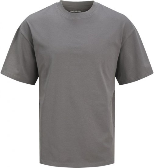  Jack & Jones BRADLEY T-Shirt Grey - Тениски - мъжки тениски големи размери