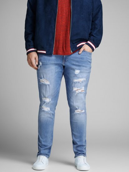 Jack & Jones Liam Jeans Blue Denim - Дънки и панталони - мъжки Дънки и панталони големи размери