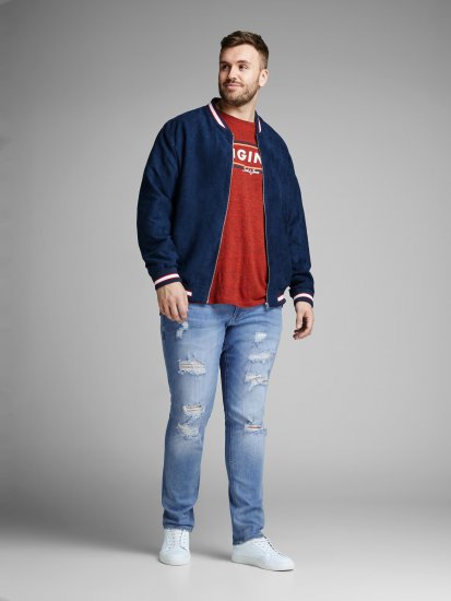 Jack & Jones Liam Jeans Blue Denim - Дънки и панталони - мъжки Дънки и панталони големи размери