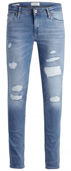 Jack & Jones Liam Jeans Blue Denim - Дънки и панталони - мъжки Дънки и панталони големи размери
