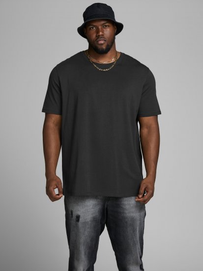 Jack & Jones Organic Basic T-shirt Black - Тениски - мъжки тениски големи размери
