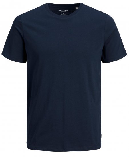 Jack & Jones Organic Basic T-shirt Navy Blazer - Тениски - мъжки тениски големи размери
