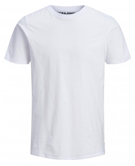Jack & Jones Organic Basic T-shirt White - Тениски - мъжки тениски големи размери