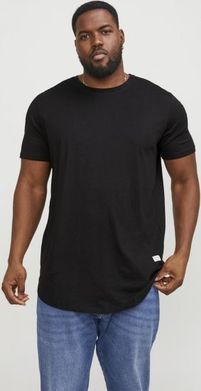 Jack & Jones NOA Crew Neck T-Shirt Black - Тениски - мъжки тениски големи размери