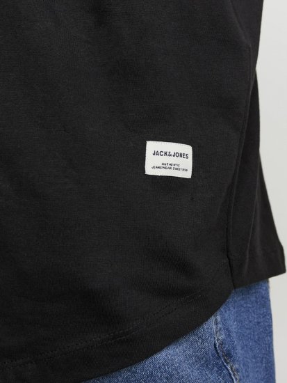 Jack & Jones NOA Crew Neck T-Shirt Black - Тениски - мъжки тениски големи размери