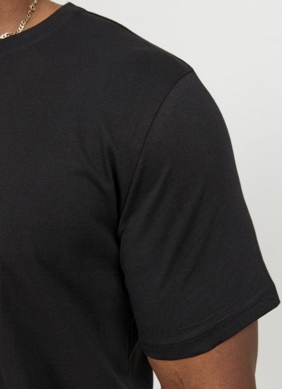 Jack & Jones NOA Crew Neck T-Shirt Black - Тениски - мъжки тениски големи размери
