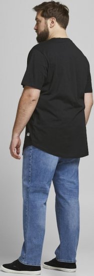 Jack & Jones NOA Crew Neck T-Shirt Black - Тениски - мъжки тениски големи размери