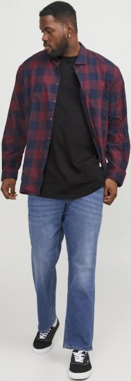 Jack & Jones NOA Crew Neck T-Shirt Black - Тениски - мъжки тениски големи размери
