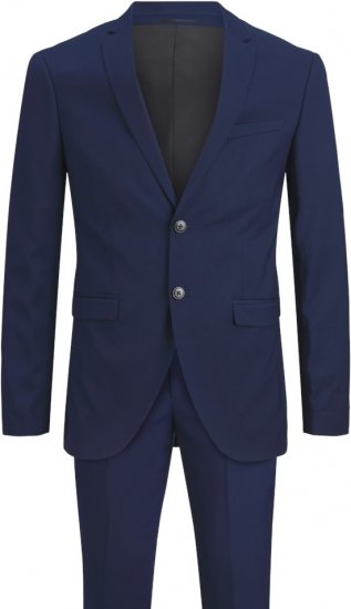 Jack & Jones FRANCO Suit Medieval Blue - Костюми - мъжки костюми големи размери