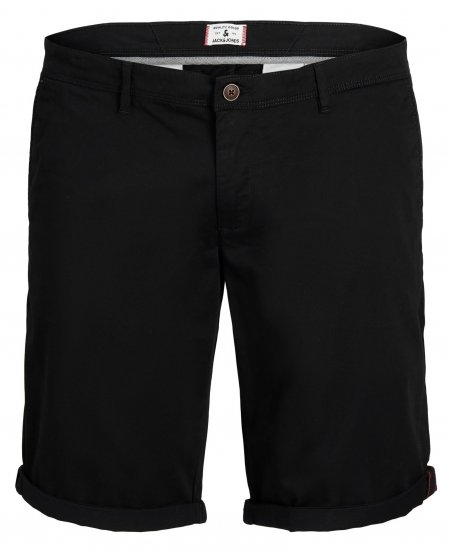 Jack & Jones JPSTBOWIE Chino Shorts Black - Шорти - мъжки къси панталони големи размери