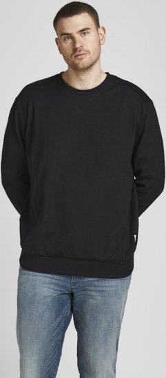 Jack & Jones Basic Sweatshirt Black - Суичъри & cуичъри с качулка - мъжки суичъри големи размери