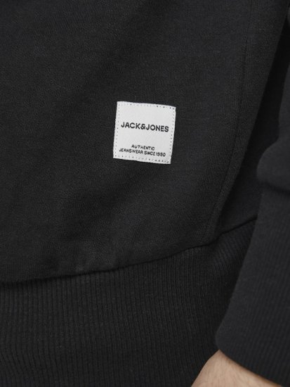 Jack & Jones Basic Sweatshirt Black - Суичъри & cуичъри с качулка - мъжки суичъри големи размери