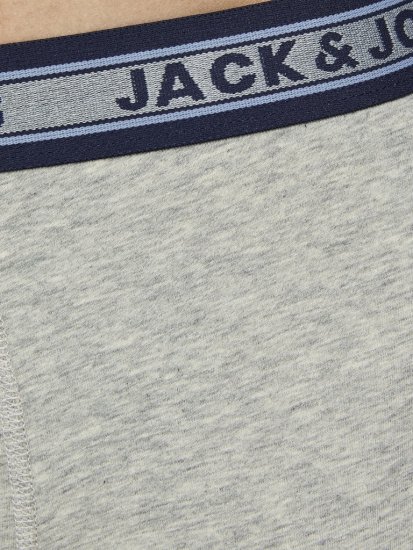 Jack & Jones OLIVER Trunks 5-Pack Dark Grey Melange - Бельо & Бански шорти - Мъжко бельо големи размери