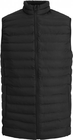Jack & Jones JJERECYCLE BODYWARMER Black - Якета - мъжки якета големи размери