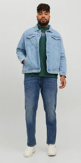 Jack & Jones JJIJEAN Denim jacket Blue Denim - Якета - мъжки якета големи размери