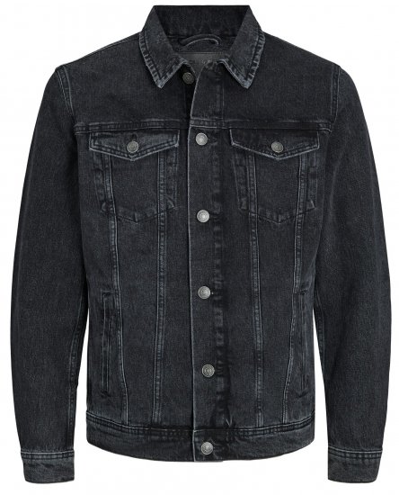 Jack & Jones JJIJEAN Denim Jacket Black Denim - Якета - мъжки якета големи размери