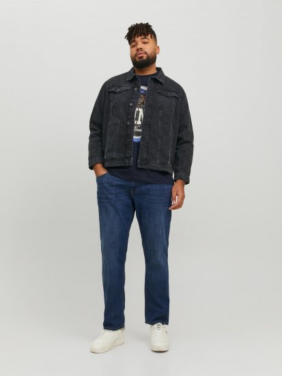 Jack & Jones JJIJEAN Denim Jacket Black Denim - Якета - мъжки якета големи размери