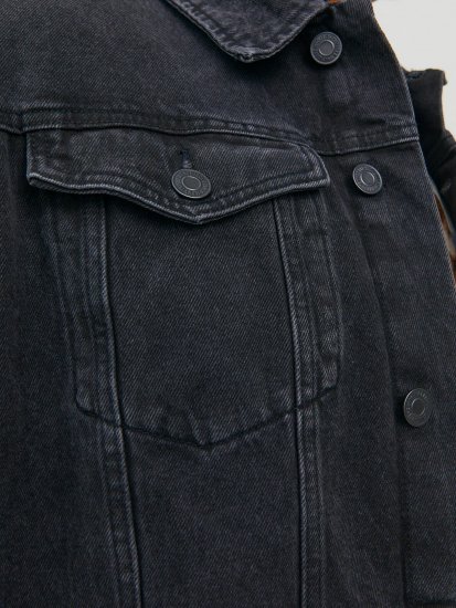 Jack & Jones JJIJEAN Denim Jacket Black Denim - Якета - мъжки якета големи размери
