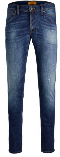 Jack & Jones GLENN FOX GE 348 Jeans Blue Denim - Дънки и панталони - мъжки Дънки и панталони големи размери