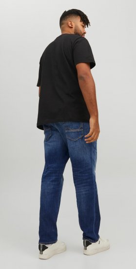 Jack & Jones GLENN FOX GE 348 Jeans Blue Denim - Дънки и панталони - мъжки Дънки и панталони големи размери