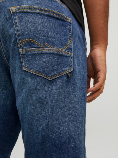 Jack & Jones GLENN FOX GE 348 Jeans Blue Denim - Дънки и панталони - мъжки Дънки и панталони големи размери