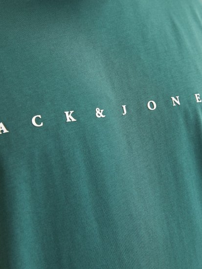 Jack & Jones STAR T-Shirt Deep Teal - Тениски - мъжки тениски големи размери