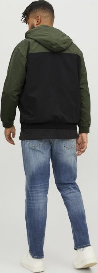Jack & Jones RUSH Bomber Jacket with Hood Green - Якета - мъжки якета големи размери