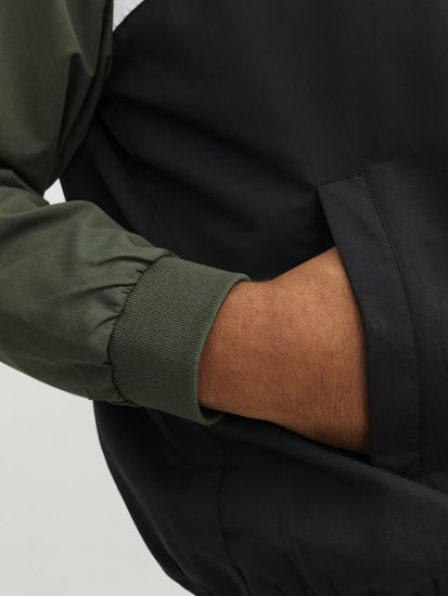 Jack & Jones RUSH Bomber Jacket with Hood Green - Якета - мъжки якета големи размери