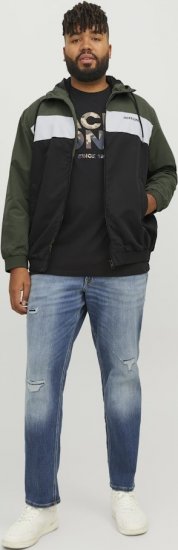 Jack & Jones RUSH Bomber Jacket with Hood Green - Якета - мъжки якета големи размери