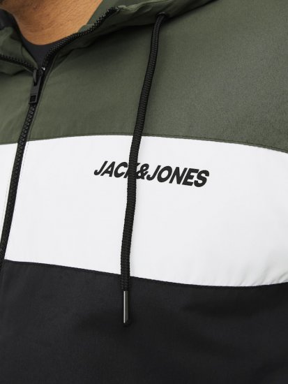 Jack & Jones RUSH Bomber Jacket with Hood Green - Якета - мъжки якета големи размери