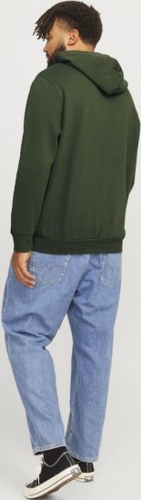Jack & Jones 2 COL LOGO Hoodie Kombu Green - Суичъри & cуичъри с качулка - мъжки суичъри големи размери