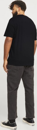 Jack & Jones LEGACY BLOCKING T-Shirt Black - Тениски - мъжки тениски големи размери
