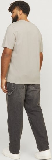 Jack & Jones LEGACY BLOCKING T-Shirt Beige - Тениски - мъжки тениски големи размери