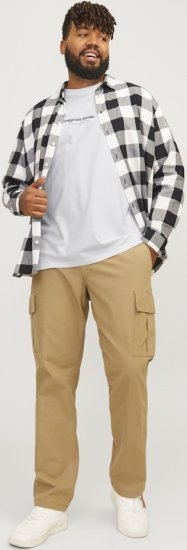 Jack & Jones ESTERBRO T-Shirt Bright White - Тениски - мъжки тениски големи размери