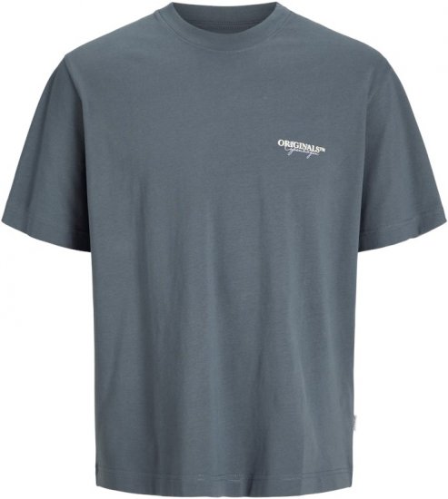 Jack & Jones Lington Crew Neck T-Shirt Grey - Тениски - мъжки тениски големи размери