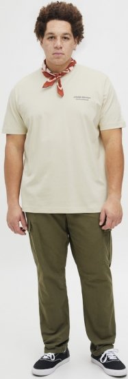 Jack & Jones Lington Crew Neck T-Shirt White - Тениски - мъжки тениски големи размери