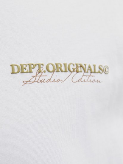 Jack & Jones Lington Crew Neck T-Shirt Bright White - Тениски - мъжки тениски големи размери